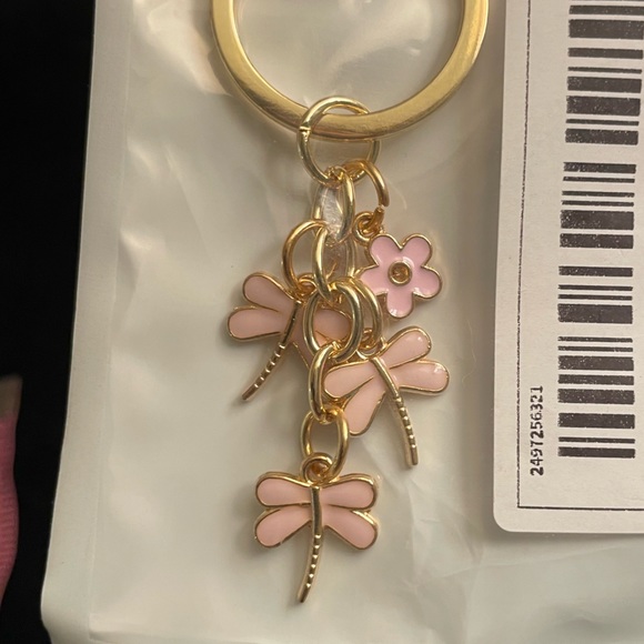 Dainty Pink Dragonfly Bag Charm/Keychain (Brand New!) ๐ - Picture 4 of 6